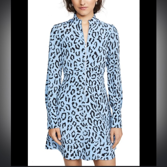 $550 A.L.C Marcella Leopard Print Dress - Picture 8 of 14